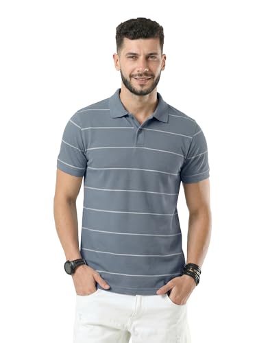 Image of fanideaz Branded Mens Half Sleeve Cotton Striped Polo T-Shirt for Mens || Polo Tshirt for Men || Branded Tshirt for Men