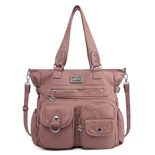 Angelkiss Purses Handbags for Women PU Tote Satchel Bags for Women Pockets Shoulder Bags…