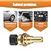 GKmow 1 PC Engine Temperature Sensor, ECT Temp Sensor Replace 15404280 12191170 60811520 12608814, Car Parts, Compatible with Delphi (Gold)
