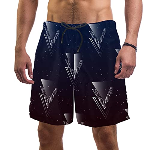 Short de bain homme ciel étoilé doublure maille séchage rapide