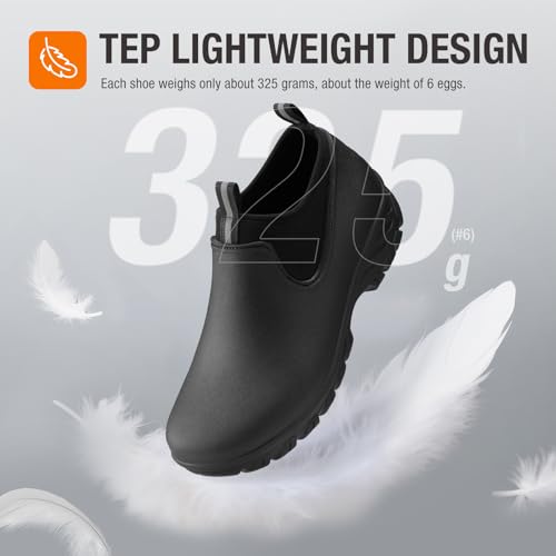 HISEA Women's Ankle Rain Boots Waterproof Rubber Garden Shoes Outdoor3