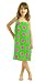 Girls Bath Terry Wrap with Velcro, Fuchsia Lime, MEDIUM