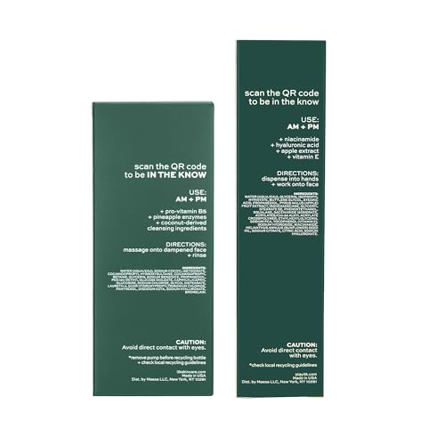 Image of ITK Skincare Cleanser+Moisturizer Set,Milk-To-Foam Face Wash Cleanser,Weightless Hydrating Moisturizer-Smooth& Nourished Skin-Helps Remove Makeup, Hydrate Skin-Skincare Gift Set,3.5 Fl Oz (Pack of 12)