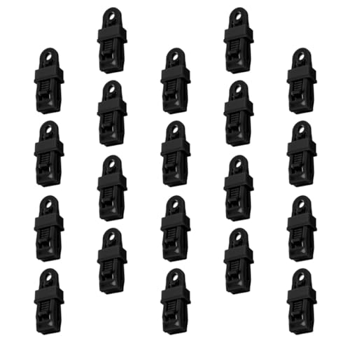 DOITOOL Pinces de Fixation pour Tente Camping 20 Pièces Clips Résistants Points d'ancrage pour Abris Extérieurs