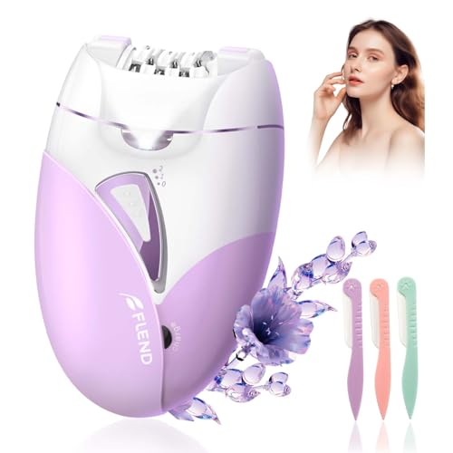 Depiladora Mujer, Depiladora Recargable e Inalámbrica, Maquina Depilar con 36 Pinzas, 2 velocidad Ajustes y LED Luz, para Cara Piernas Brazos Axilas Bikini, con 3 Maquinillas de Afeitar para Cejas