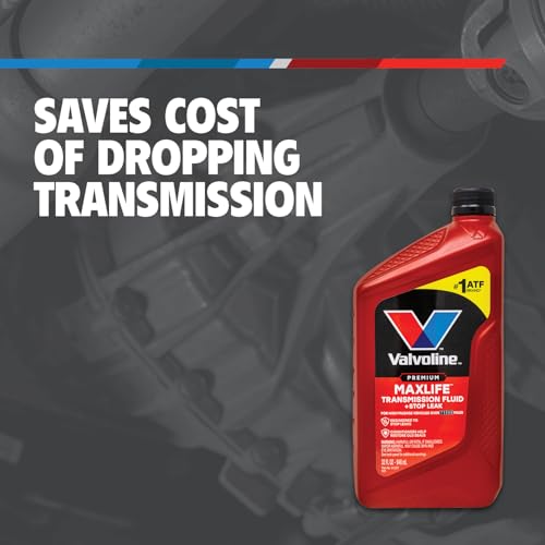 Image of Valvoline MaxLife Automatic Transmission Fluid with Stop Leak, Formula Protects Against Wear Seal Damage and Oxidation, 32oz, Red