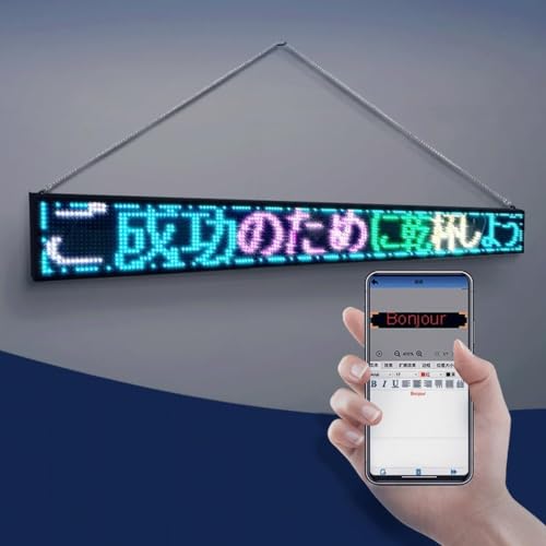 Logotipo LED programable para atraer clientes a su tienda con mensajes móviles 4