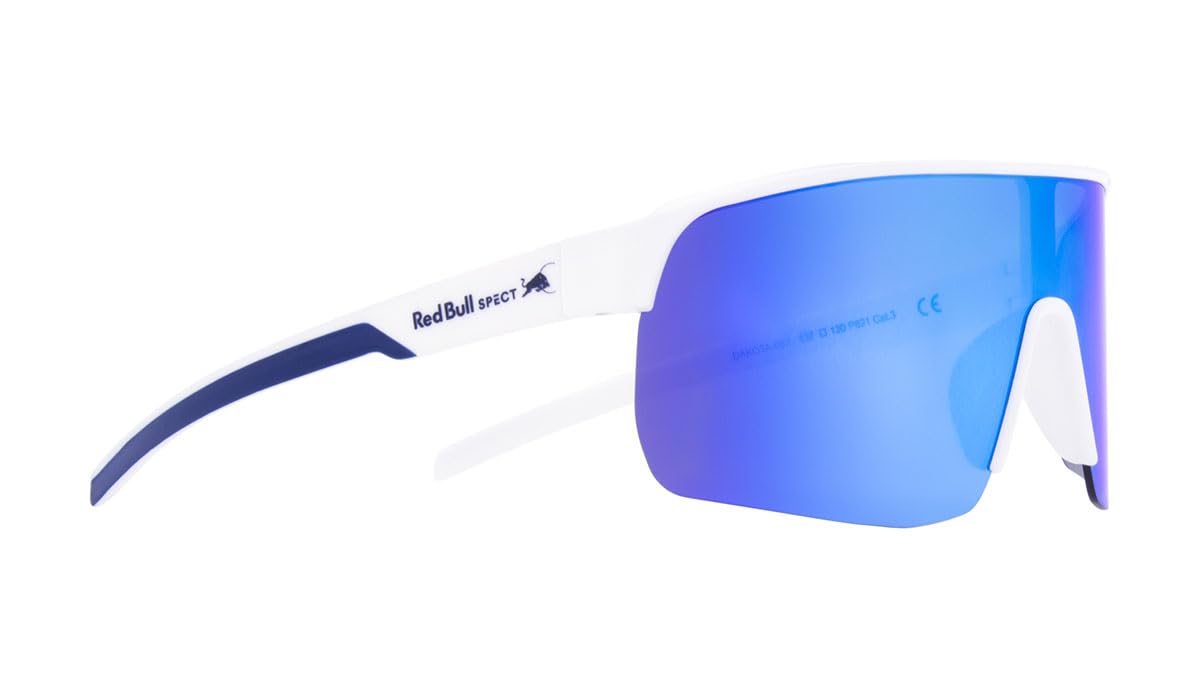 Red Bull Spect Eyewear Dakota, Occhiali Unisex-Adulto, Shiny White, Medium