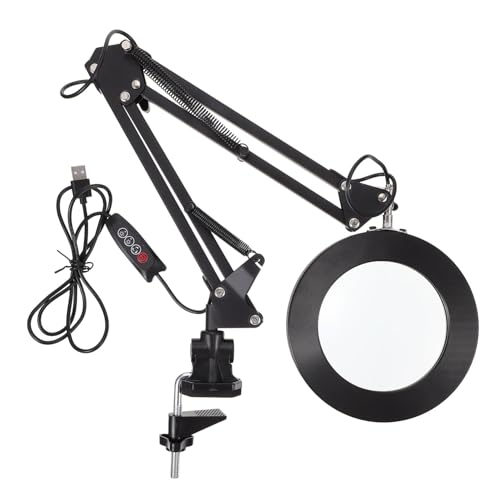 POPETPOP 1Juego Lupa LED para Estudio y Reparaciones Belleza Compacto y Multi Ángulo para Detalles y Manualidades