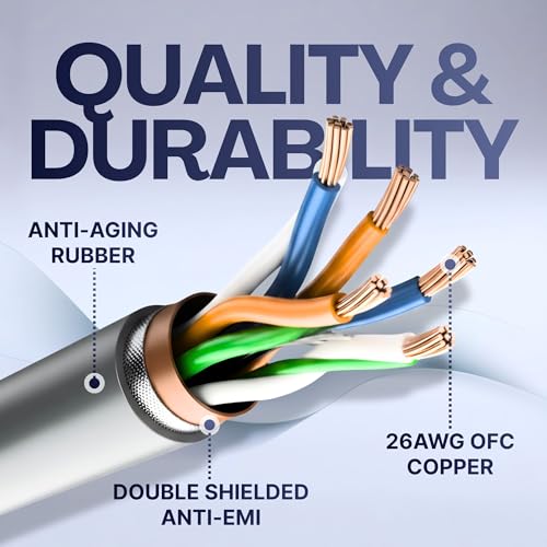Image of 100FT / 30M Starlink Gen 3 Cable 26AWG for Starlink Generation 3 and All Standard RJ45, IP67 Waterproof, Extra Long Starlink Ethernet Cable for Outdoor Satellite Internet System