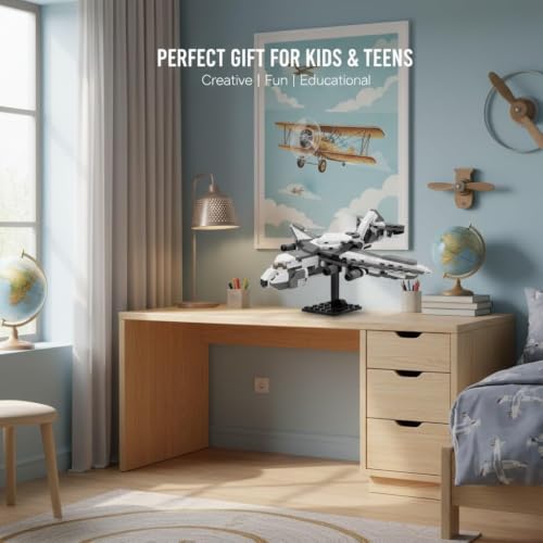 Image of SKY LINE OCEAN Mega Airplane Sets for Kids (8 in 1 Plane 42212 658+ Pcs)