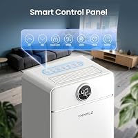 CHIVALZ Luftentfeuchter Elektrisch, Auto Raumentfeuchter Elektrisch 30m²/120m³, Raumentfeuchter mit 3 Betriebsmodi, 24H Timer, Automatische Abtauung, Energieeinsparung - Geeignet für Keller, 1 Pack – Ansicht 4