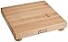 John Boos B Series Square Wooden Maple Cutting Board 12”x12” – 1.5” Thick, 6-lb Non-Reversible Butcher Block with Wood Bun Feet & Edge-Grain