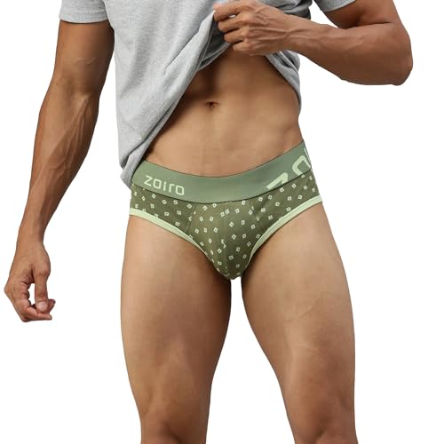 Image of Zoiro Men's Brief | Soft Band | Soft No-Marks Elastic | Breathable Innerwear | Pack of 1 | Color May Vary