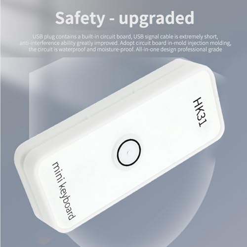 Clavier de programmation USB Docooler HK31UW blanc à touches commutables