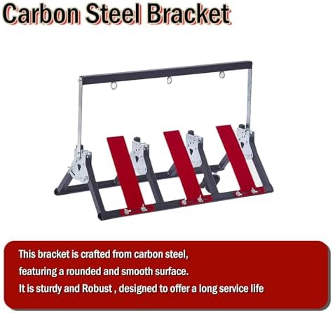 Carbon Steel Wire Reel Holder - Waterproof, Foldable Spool Dispenser with Pulleys - Portable, Easy Storage - Holds 3 Reels - Perfect for Electricians and DIY Projects