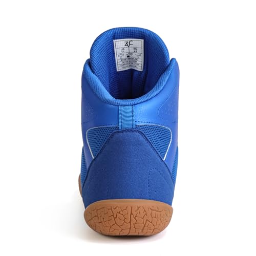 Image of ZVC Wrestling Shoes Men Boxing Shoes for Fighting Shoes Powerlifting Bodybuilding Boots Footwear