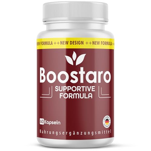 Boostaro Cápsulas | Combinación probada de ingredientes con valiosos componentes | Contenido de 60 cápsulas