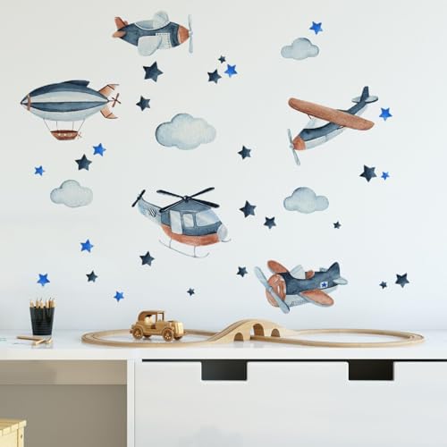 Stickers Boho Avión para Decorar Pared 4 Plancha 30x20cm miniatura 4