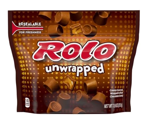 Rolo Candy Unwrapped, 7.6 oz (Pack of 2)