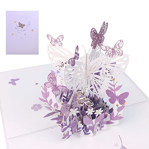 Amazon | 3D 蝶々ポップアップカード 立体 グリーティングカード 様々