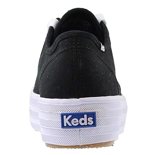 Keds Women's Triple Kick Sneaker, Black Canvas, 8 Medium4