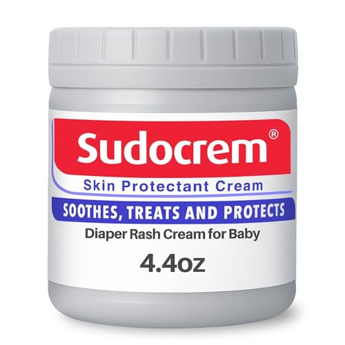 Image of Sudocrem Diaper Rash Cream for Baby's Skin, Triple Action Diaper Rash Paste that Soothes, Treats and Protects, 15.29% Zinc Oxide Cream - 4.4oz (125g)