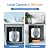 Ageanbri Under Sink Instant Water Heater 2.11 Gallons Electric Mini Tank Water Heater 110V 1500w Kitchen RV Trainer Compact Storage Heaters Wall or Floor Mounted