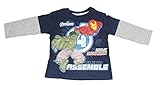 Producto con licencia oficial La camiseta de serigraf¨ªa de The Avengers para ni?os peque?os, azul marino (4T)