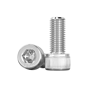 Stainless Steel 304 Cylindrical Head Hexagon Socket Cap Bolts Cup Head Internal Hex Screws Machine Bolts Fasteners M6 x 16mm 20 Pcs