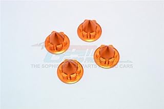 Aluminum 22mm Wheel Cone Locker for Traxxas 1:5 X Maxx 6S / X Maxx 8S / XRT 8S Monster Truck Upgrades - 4Pc Set Orange