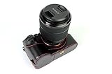 Sony A7 Case, BolinUS Handmade Genuine Real Leather Half Camera Case Bag Cover for Sony Alpha A7 A7R
