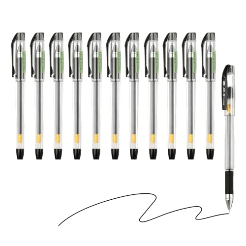 Stylo à bille encre gel liquide noire 0.38 mm PATIKIL K37A écriture lisse et constante