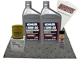 Cyclemax 10W-30 52 050 02-S Semi Synthetic Oil Change Kit w/Oil Pad & Fuel Treatment compatible