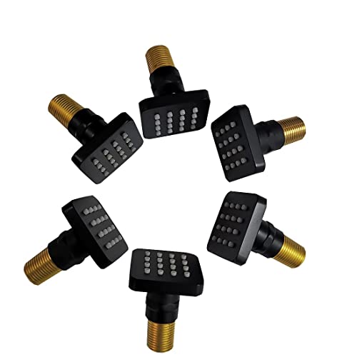 2 Inch Brass Shower Body Sprayer Jets For Bathroom Accessories Npt 1/2” Matte Black Dsj02Br02-B #TOP4