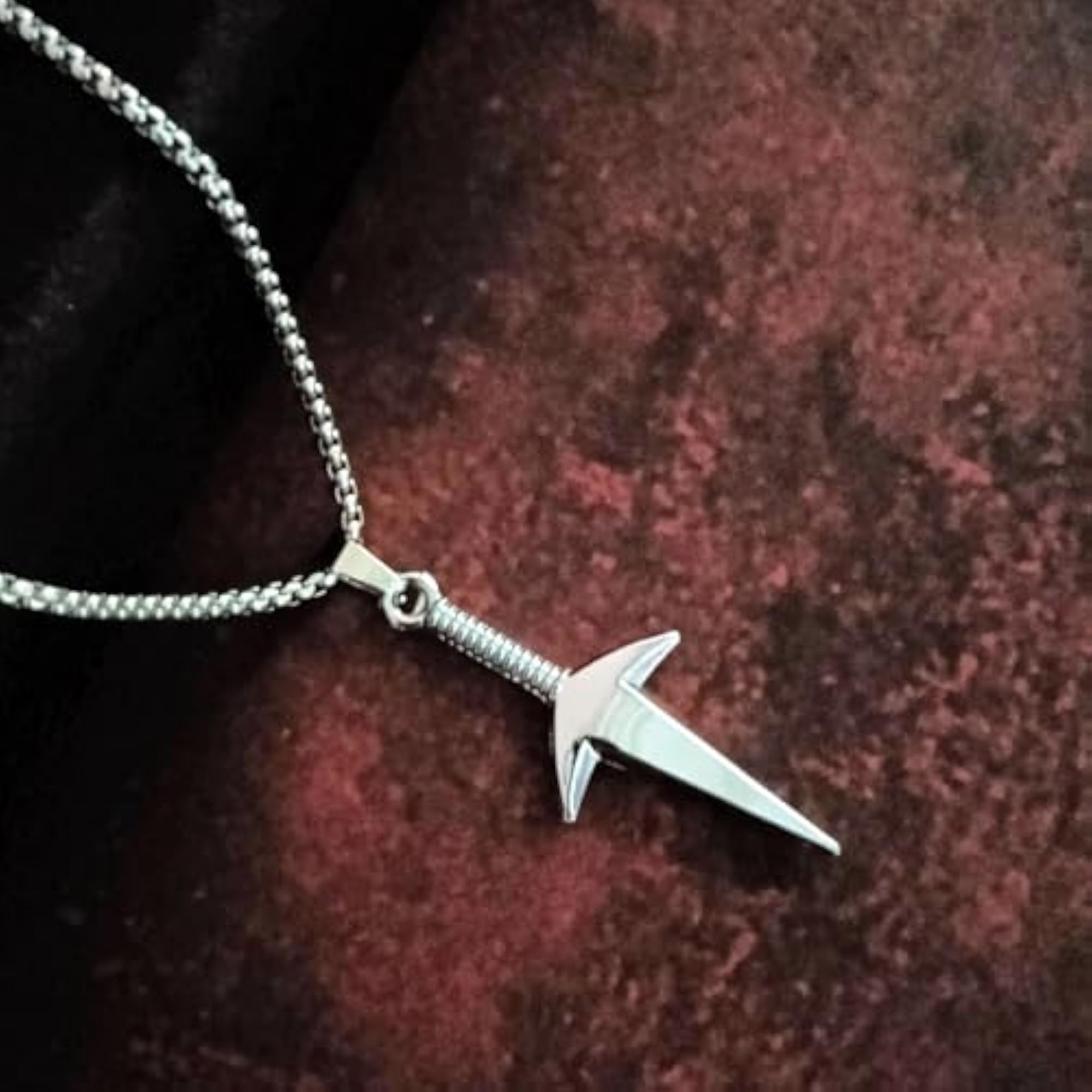 Men's Stainless Steel Sword Pendant Chain Necklace