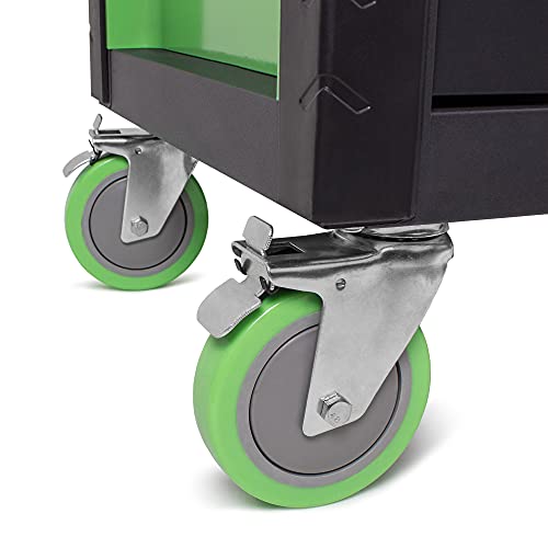 STARKMANN Blackline Werkzeugwagen 7 Schubladen inklusive 599 TLG. Werkzeugset | Werkstattwagen mit Steckschlüssel-Satz Knarrenkasten Nußkasten Ratschenkasten – Bild 8