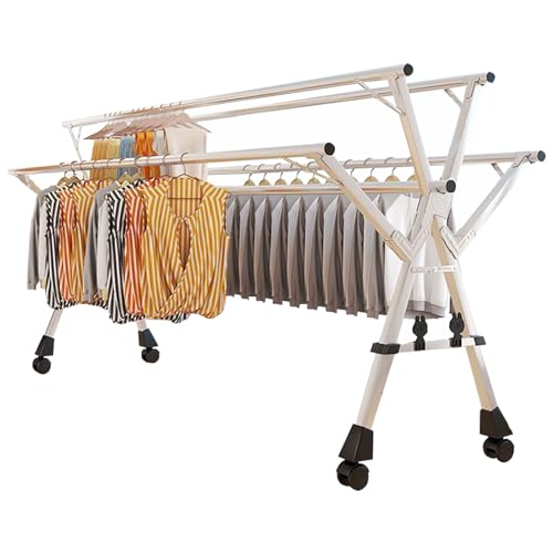 Étendoir à linge pour petits espaces et balcons en acier robuste