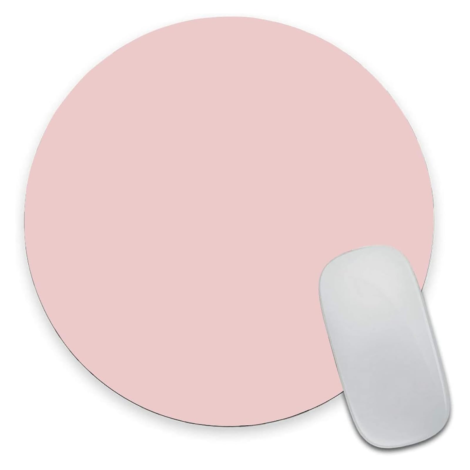 Tazweeq Mouse Pad, Non-Slip Rubber Base Mousepad, Thin Hard Mousepad, Waterproof Fast and Accurate Control Mousepad for Laptop, Computer and PC, Pink Mousepad 7.9 x 7.9 Inch