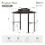 Aoxun Grill Gazebo 8 x 5FT, Outdoor Barbecue Gazebo with Double Polycarbonate Top, Aluminum Grill Canopy with Shelves for Patio, Lawn, Garden