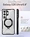Poetic for Samsung Galaxy S26 Ultra Case | 360° Rotate Magnetic Ring Kickstand | Compatible with MagSafe | Military Grade Drop Proof Protection Cover | 2 Tempered Glass Screen Protector | Black/Clear