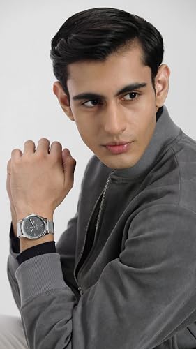 Image of Tommy Hilfiger Macy's Essentials Silver Dial Analog Watch for Men -TH1710438W, Band: Silver