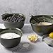 KitchenAid Universal Nesting Plastic Mixing Bowls, Set of 3, 2.5 quart, 3.5 quart, 4.5 quart, Evergreen