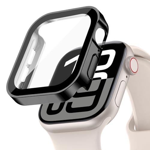 Verre trempé étanche Apple Watch Series 11 10 9 SE protecteur boîtier PC