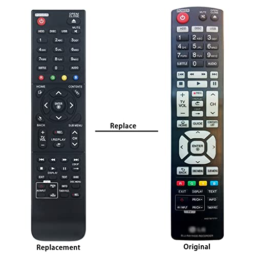Replacement Remote Control AKB73675701 Fit for LG 3D Blu-ray DVD Recorder BR629T BR625T - Image 2