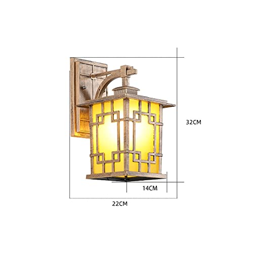 Lanterne murale extérieure IP55 en aluminium robuste résistant aux intempéries pour jardin - 5