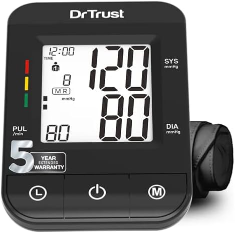 Dr Trust (USA) Fully Automatic Comfort Digital Blood Pressure BP Monitor Machine with Mdi Technology (Black)