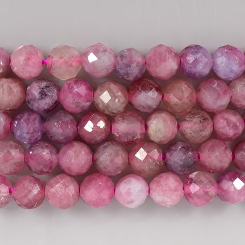 Angelstones Natural Gemstone Small Beaded Stretch Bracelet, 4mm Faceted Round Beads, Crystal Healing Bracelet for Women2