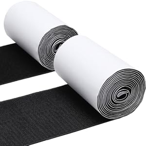 Maxecho MST-7 Klettverschlussstreifen Schwarz Rolle