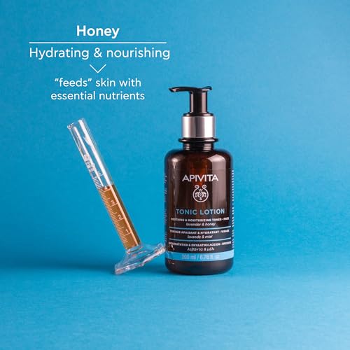 Apivita Tónico Facial Calmante e Hidratante - Tónico facial, segundo paso para la limpieza facial - Tónico natural con miel y lavanda - Prepara, hidrata, calma y tonifica la piel - Sin alcohol - imagen 5